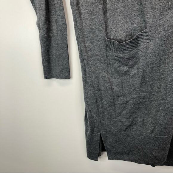 Halogen long open cardigan sweater gray - XS - Picture 7 of 11